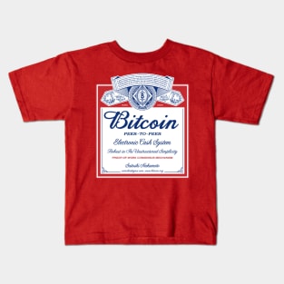 Bitcoin Beer Label Kids T-Shirt